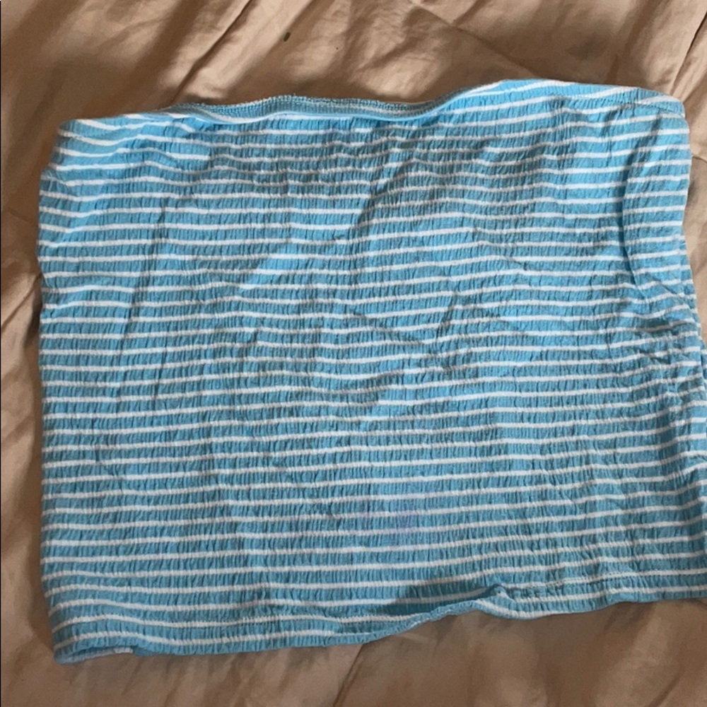 striped american eagle tube top